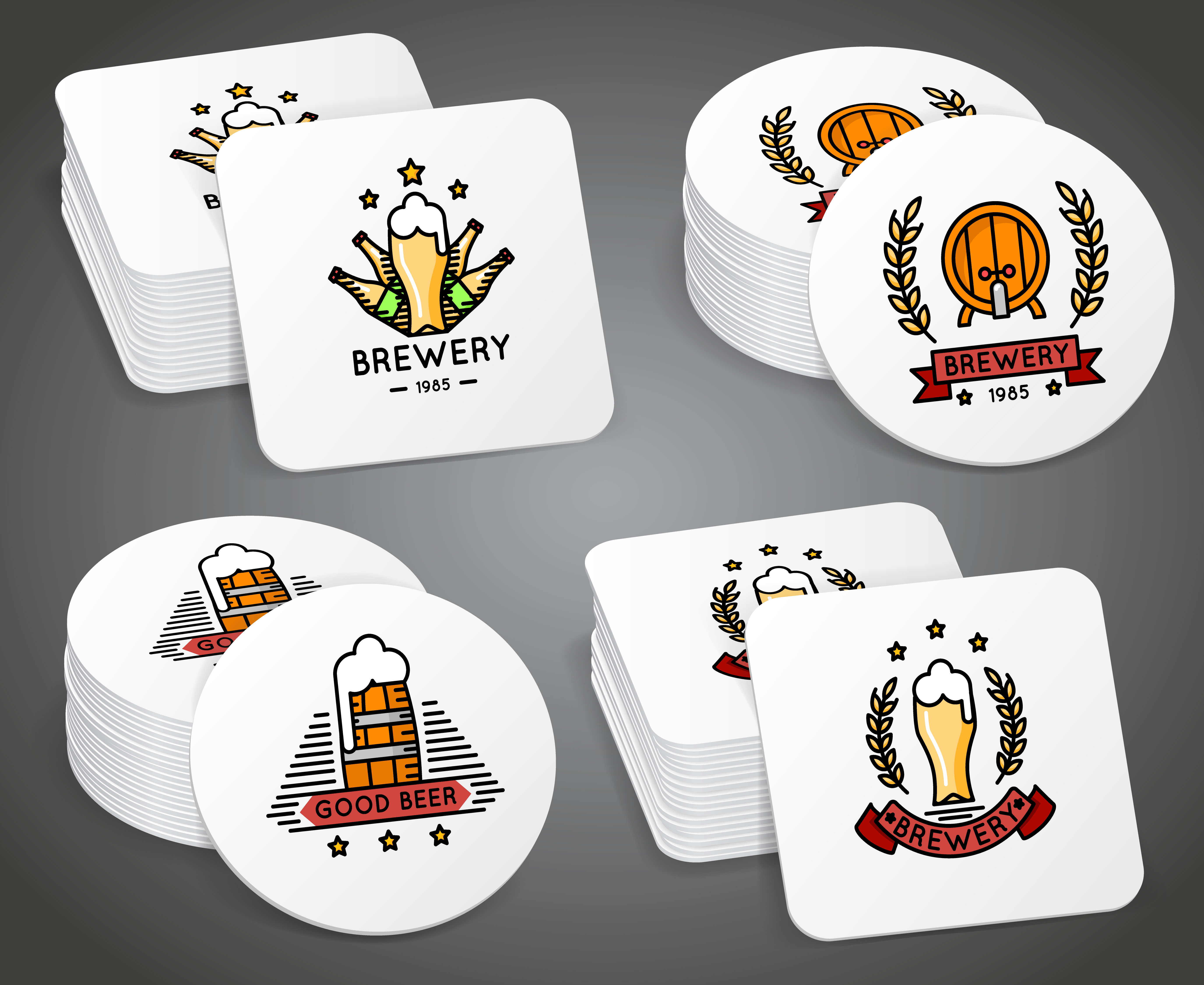 beer bottle mats printing london